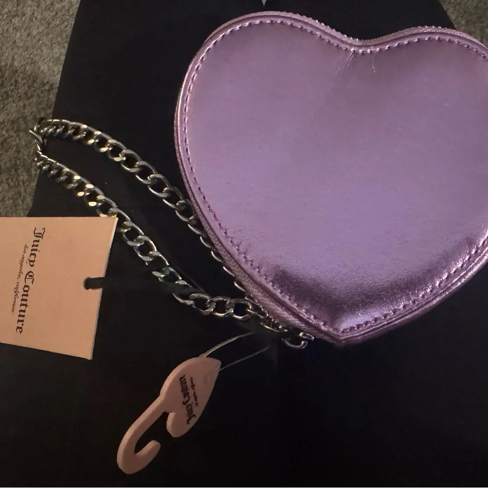 Juicy Couture Lavender Heart Wristlet – NWT – Y2K – Cute Mini Bag